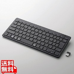 ワイヤレスキーボード 無線 パンタグラフ 薄型 小型 PS5 ブラック 写真1