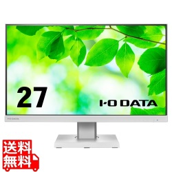 ワイド液晶ディスプレイ 27型/1920×1080/HDMI、DisplayPort、USB Type-C/ホワイト/スピーカー：あり/「5年保証」/フリースタイルスタンド 写真1