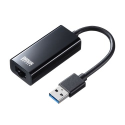 USB3.1-LAN変換アダプタ(ブラック) 写真1