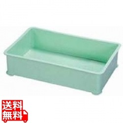 サンコー PP大型カラー番重 B型 グリーン 写真1