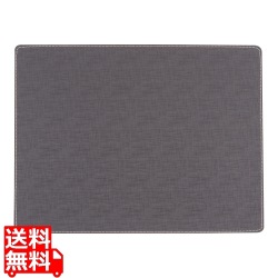 ジックザック プレースマット ラフィア レクタンギュラー ブラック 写真1