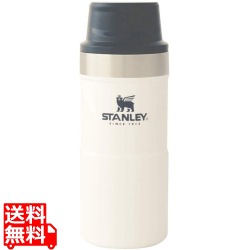ワンタッチ 片手 持ちやすい ドリンクホルダー プッシュボタン式 水筒 食洗機対応 クラシック真空ワンハンドマグII 0.35L ホワイト 写真1