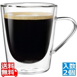 ダブルウォールドリンクデザイン(2ヶ入)コーヒーTマグ11212/01 写真1
