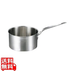 EBM ビストロ 三層クラッド 深型片手鍋 21cm 蓋無 ※IH対応(100V/200V) 写真1