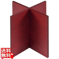 木製 組立十字スタンド 赤 200×200×200mm 写真1