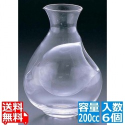 冷酒徳利 丸・200cc (6ヶ入) TR-RM 写真1