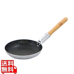 アルミ 打出 シルク 横手 親子鍋(フッ素樹脂加工)大(内径180) 写真1