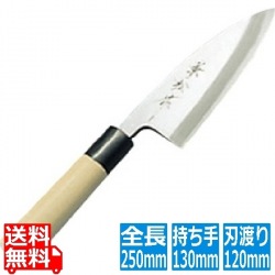 兼松作 日本鋼 小出刃庖丁 12cm 写真1