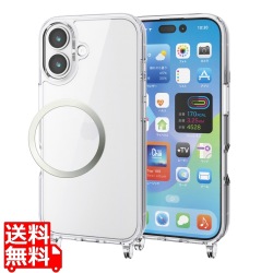 ハイブリッドケース ストラップホール付き メタルステッカー付 写真1