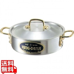 キングデンジ 外輪鍋(目盛付) 33cm ※IH対応(100V/200V) 業務用 写真1