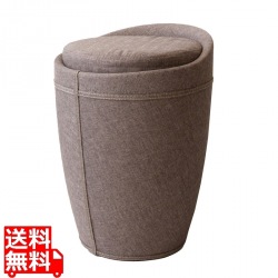 スツール 収納 合成皮革 ウレタン 座面高46 CH-K100F グレー 宮武製作所 写真1