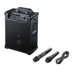 ワイヤレスマイク付き拡声器スピーカー 写真1