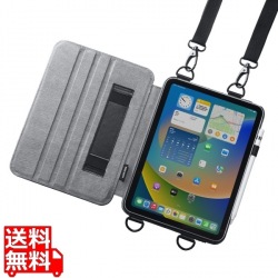 iPad10.9インチ用スタンド機能付きショルダーベルトケース 写真1