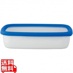 コンテ ホーロー浅型角容器LL KE-LL・AB アクアブルー 写真1