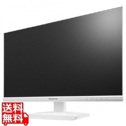 100Hz ADSパネル採用 23.8型ワイドカラー液晶ディスプレイ/1920×1080/D-Sub、HDMI/ホワイト/スピーカー：あり 写真1