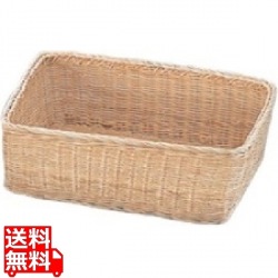 籐製 角カゴ No.101 350×260×H120 業務用 写真1