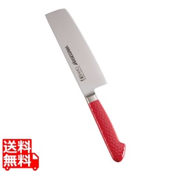 抗菌カラー庖丁 菜切 16cm MNK-160 レッド 写真1