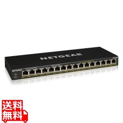 PoE+対応(115W) ギガビット16ポート アンマネージスイッチ 写真1