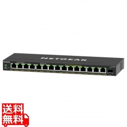 SOHO/家庭向けPoE+対応 (180W) ギガビット15ポート SFP 1スロット アンマネージプラススイッチ 写真1