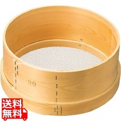木枠 ステン張 パン粉フルイ 8寸(24cm)6.5メッシュ 写真1