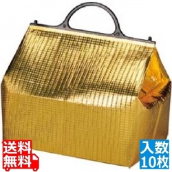 保冷・保温バッグ エスケークール ゴールド(10枚入)PT-3 写真1