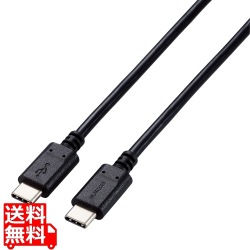 Type-Cケーブル USB-C → USB-C 充電 データ転送用 PD対応 最大100W 5A USB2.0 コンパクトコネクタ 2m ブラック 写真1