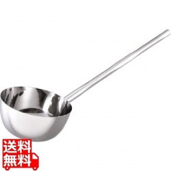 18-8 長柄付ひしゃく楕円グリップ 21cm(2.82L)柄長75cm 写真1