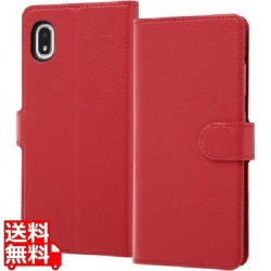 Galaxy A21/A20 手帳 シンプル マグネット/レッド 写真1