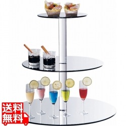 三段オードブルスタンド(ミラートレイ) 315167 写真1