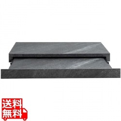 レンジ下トレー 大理石柄 幅80TY-001 大理石グレー 宮武製作所 | レンジ スライドトレー キッチン 収納 写真1