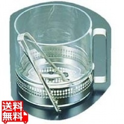 ガラス製 アイスペール(トング付) 9028 (W) 写真1