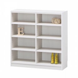 白井産業 フリーラック タナリオ [TNL-9087 WH] | ラック シェルフ 棚 本棚 ホワイト おしゃれ シンプル 木製 北欧 スリム 棚付き アイアン 高さ90cm 巾木よけ 写真1