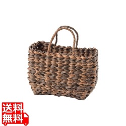 樹脂ウォーターヒヤシンス手提げバッグ コーヒーブラウン 写真1