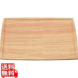 ABSノンスリップ長角盆 薄木目 M44-357 写真1