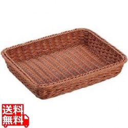 抗菌樹脂 角型バスケット(ブラウン) 36型 写真1