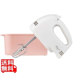 ドリテック ハンドミキサー HM-711PK ピンク(ケースあり) 写真1