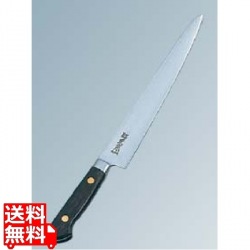 正本 ツバ付紫丹柄 筋引 24cm CT-5424 写真1