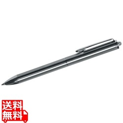 ステンレス2色ボールペン(クリップ付)KTB-117 写真1