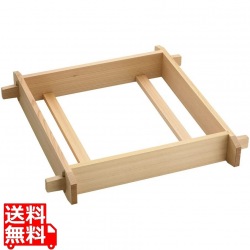 木製 角セイロ 浅口(サワラ材) 45cm 写真1