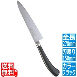 TKG PRO 抗菌カラーぺティーナイフ 15cm ブラック 写真1