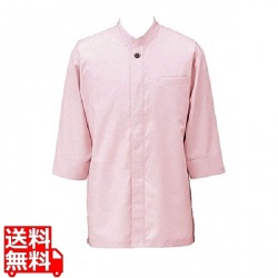 アゼック和風コートシャツ・シングルSLB910-2 ピンク LL 写真1