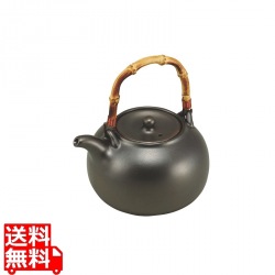 黒釉鉄ビン(陶器製) 写真1