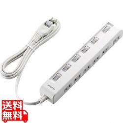 個別スイッチ付省エネタップ(横挿しタイプ) 写真1