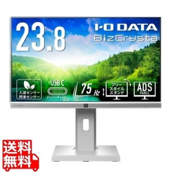ワイド液晶ディスプレイ 23.8型/1920×1080/HDMI、DisplayPort、USB Type-C/ホワイト/スピーカー：あり/あなたのオフィスをより明るく快適に。/「5年保証」 写真1
