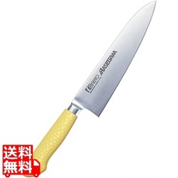 抗菌カラー庖丁 牛刀 18cm MGK-180 イエロー 写真1