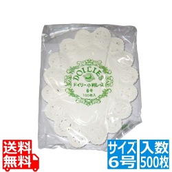ドイリー レースペーパー 小判型(500枚入)6号 写真1