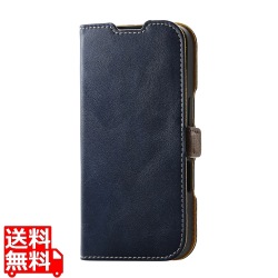 iPhone 16 ソフトレザーケース 磁石付 耐衝撃 ステッチ 写真1