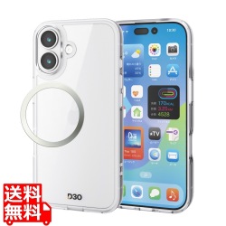 ハイブリッドケース D3O オールクリア メタルステッカー付 写真1