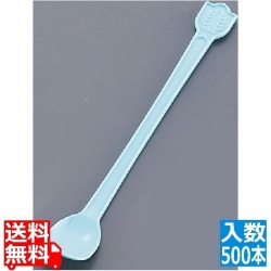 使い捨てマドラースプーン(500本入) ブルー 袋入 写真1