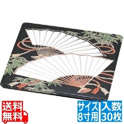 プラ容器 飛鳥用蓋 扇 8寸用(30枚入) 写真1